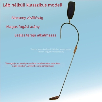 Horgászhorog – barb nélküli, egyes horog, téli horgászatra