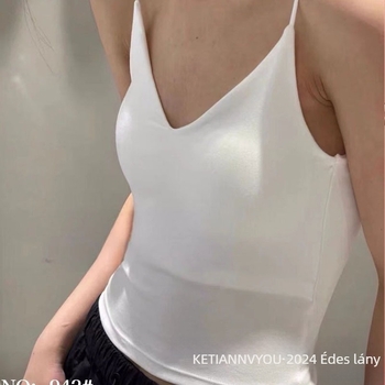 Pamut pántnélküli, hát nélküli melltartó mély V-vel, 3/4 kosár, vékony formázott kosár, lélegző