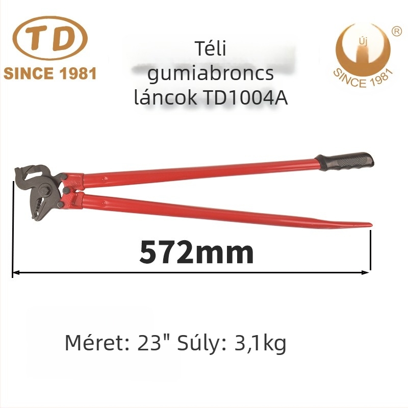 New Work téli gumilánc javító eszköz TD1004A, króm-vanádium acél, 3,1 kg