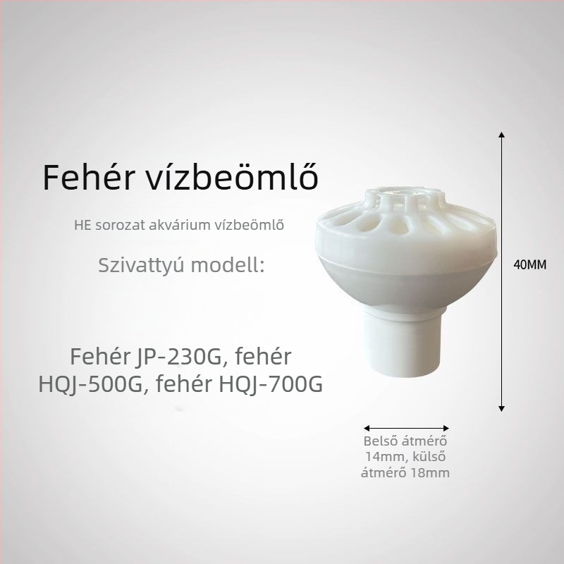 Akvarisztikai merülőszivattyú vízbevezetőfedéllel, beömlőcső csatlakozók, virágtartó kosár védőfedél, univerzális három az egyben kialakítás