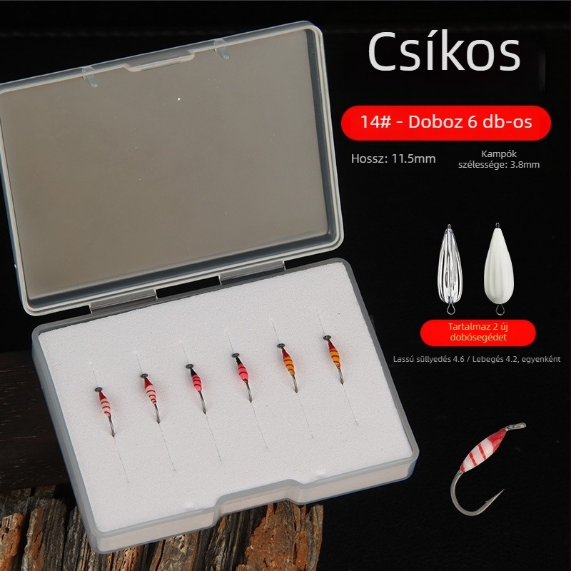 Barbless legyes horog a Little qijia fly márkától – folyóvízi, tavak és patakok horgászatához
