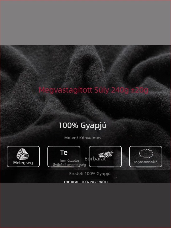 Női gyapjú pulóver őszre és télre, 100% gyapjú, vastag kötés, egyszínű, karcsú szabás