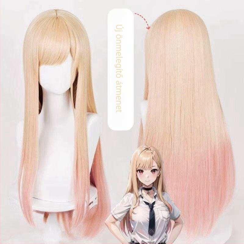 Cosplay Lolita paróka DM-4535, magas hőmérsékletű rost, mechanikus feldolgozás