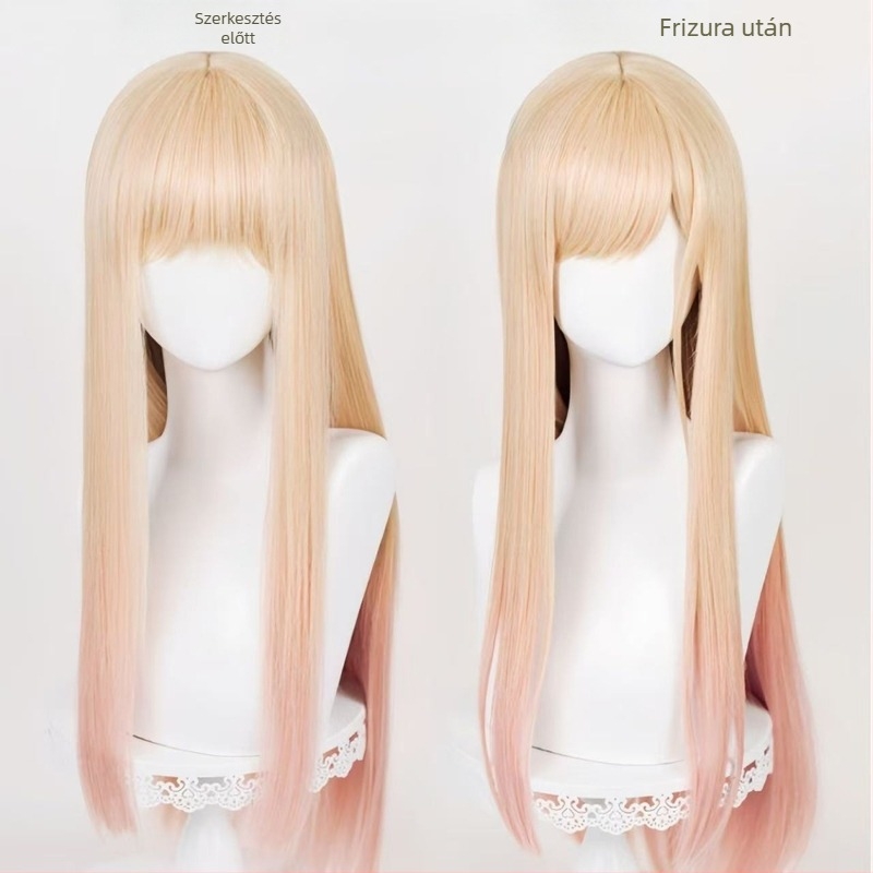 Cosplay Lolita paróka DM-4535, magas hőmérsékletű rost, mechanikus feldolgozás