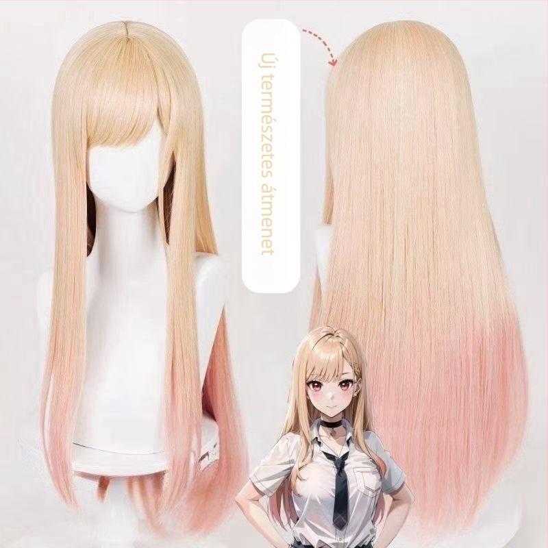 Cosplay Lolita paróka DM-4535, magas hőmérsékletű rost, mechanikus feldolgozás