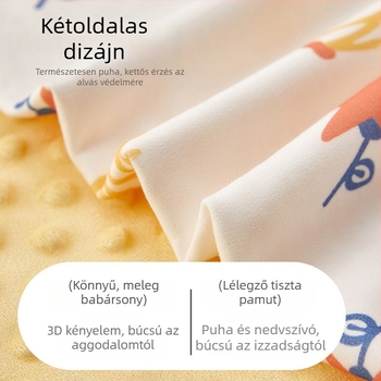 Pamut babatakaró újszülötteknek és gyerekeknek, egész éves használatra, puha és kényelmes