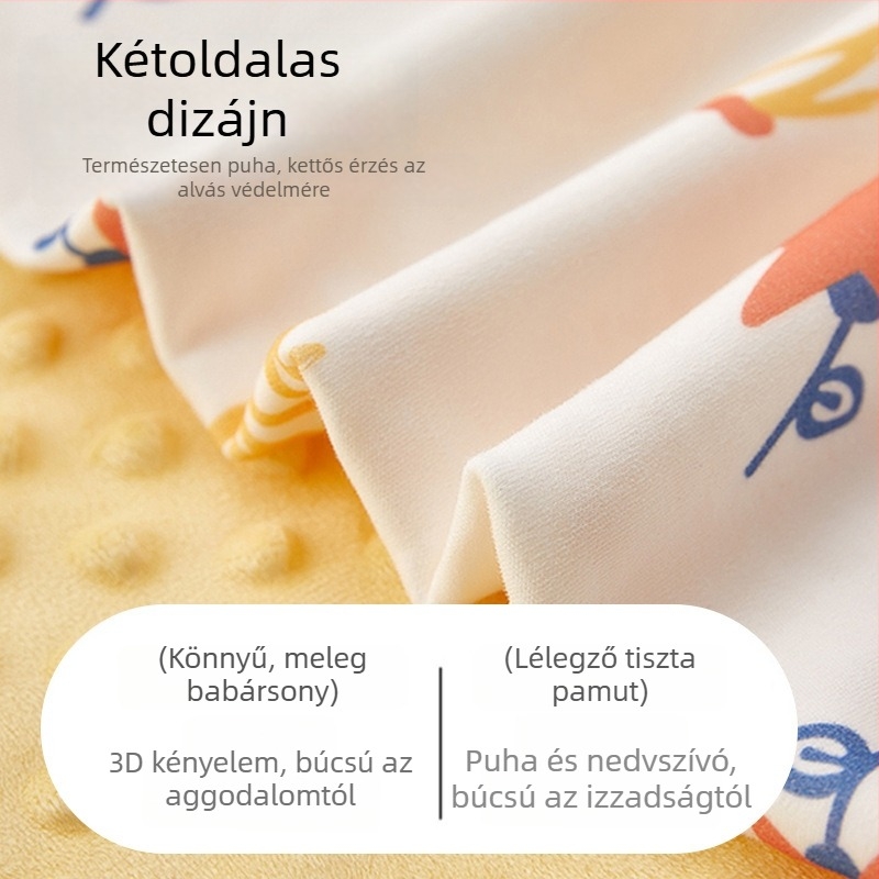 Pamut babatakaró újszülötteknek és gyerekeknek, egész éves használatra, puha és kényelmes