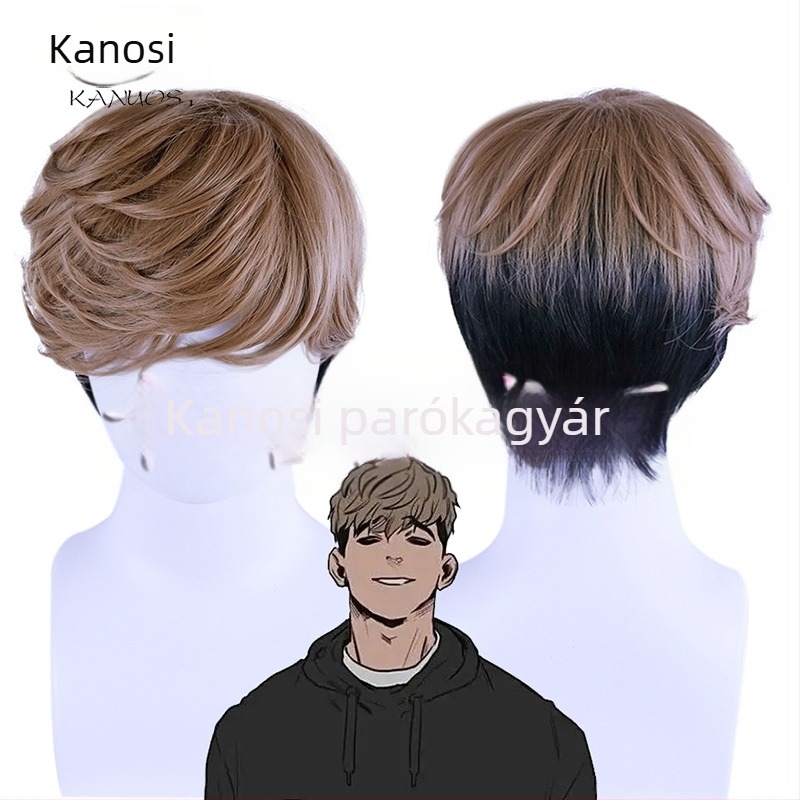 Carnoth Wu Shangyu cosplay paróka, magas hőmérsékletű vezeték, festhető