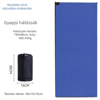 Kültéri használatra készült polár hálózsákbélés, vastagított, kétoldalas fleece, puha, meleg és könnyű