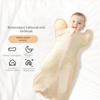 Nyári könnyű, 100% pamut baba ölelős alvózsák