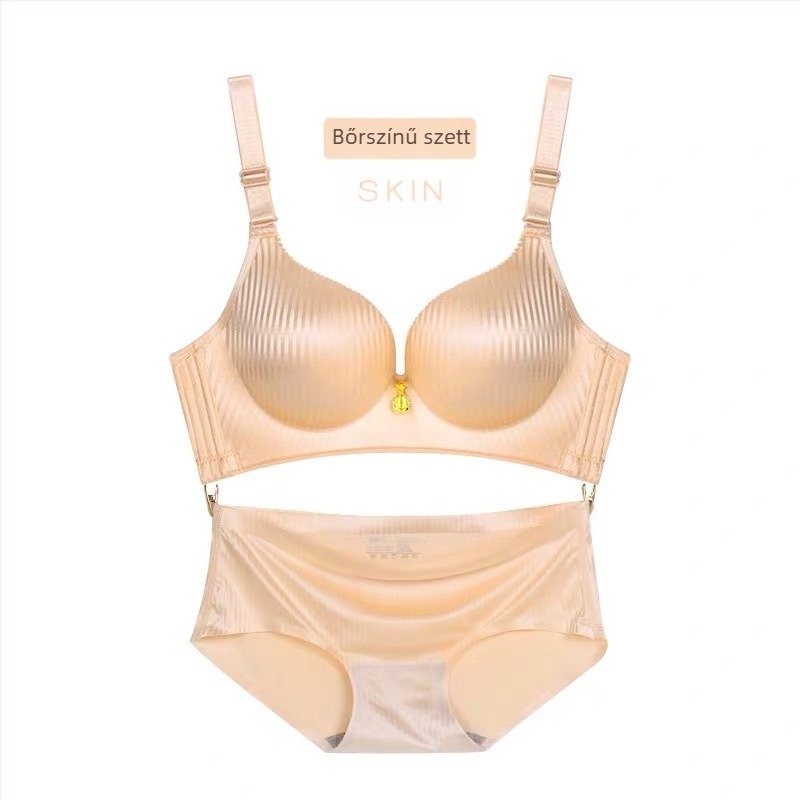 Drót nélküli melltartó, 3/4 kosár, 8 cm vastag párna, gyűjtő támogatás, levehető dupla vállpántok, anyag: nylon