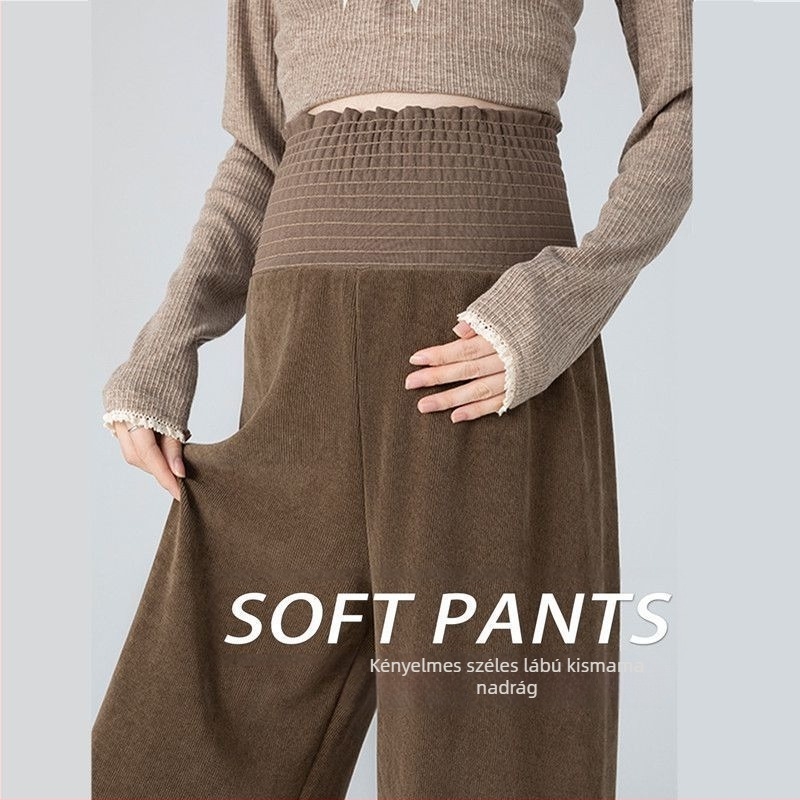 Kismama nadrág fleece béléssel, szűk szabású, hosszú, őszi-téli