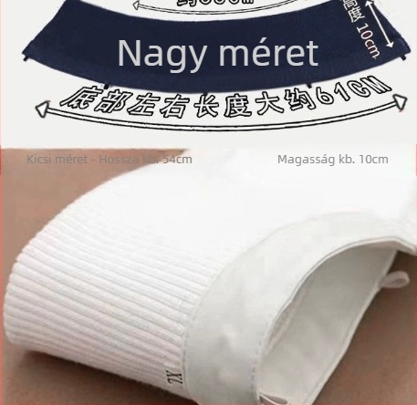 Kötött bordázott gallérvédő, Lecsatolható ál gallér tollas kabátokhoz, uniszex (2025 tavasz, Készleten, Márka: Friendly)