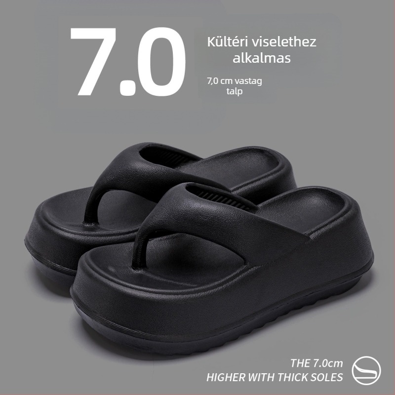 Női vastag talpú szandálok: EVA felsőrész, EVA talp, csúszásmentes, orrforma Herringbone, mindennapi stílus