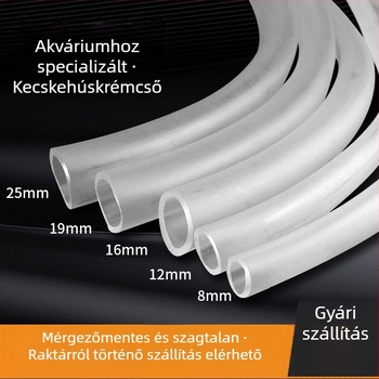 Johnson Aquarium Marháinak inakából készült cső az akváriumi vízcsere és oxigénellátásához, átlátszó cső merülőpumpához, 1 kg