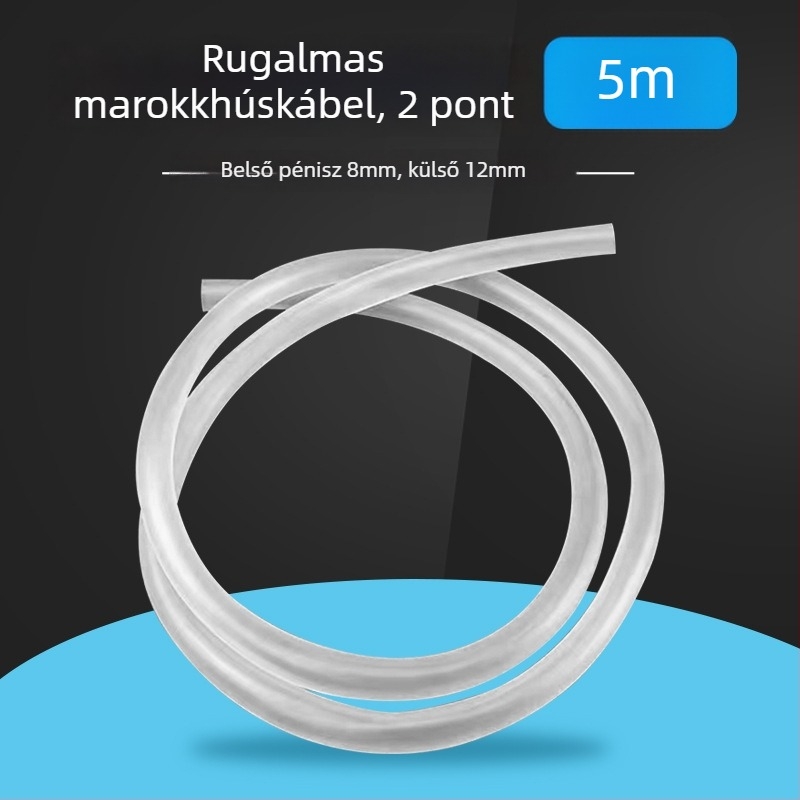 Johnson Aquarium Marháinak inakából készült cső az akváriumi vízcsere és oxigénellátásához, átlátszó cső merülőpumpához, 1 kg