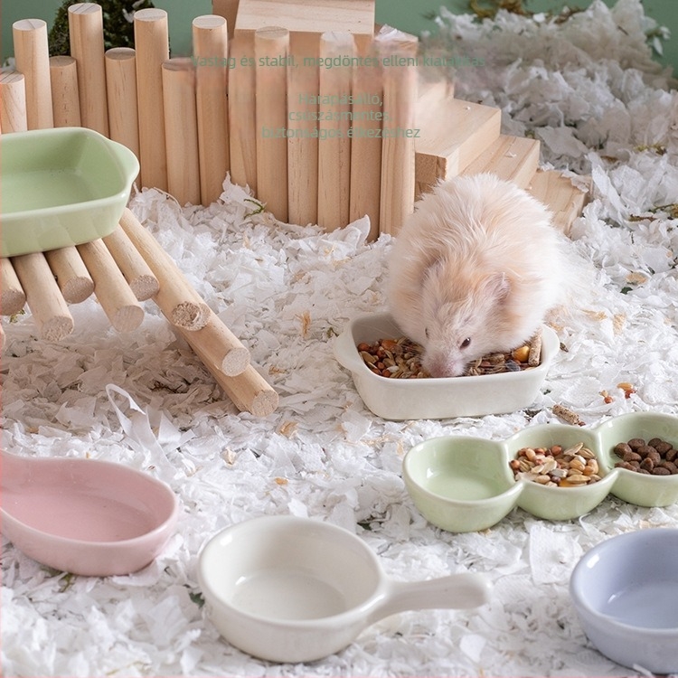 Hörcsög kerámia etetőtál, porcelán, márka Shuo ni, származás: Chaozhou, Guangdong, termékkód Ph20250629