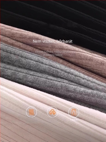 Japán stílusú kismama nadrág ősz-télre, mindennapi viselethez, laza szárú, széles lábú, egyenes szabás, fleece béléssel