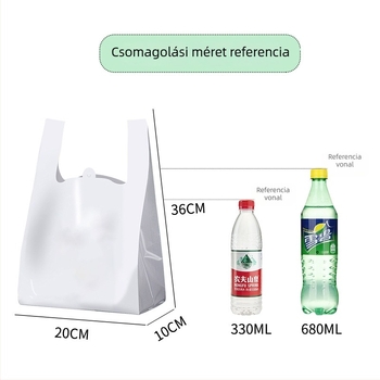 Mellény-stílusú vastított kutyaürülék-zacskók, fogantyúval, autóba való használatra, kis méret