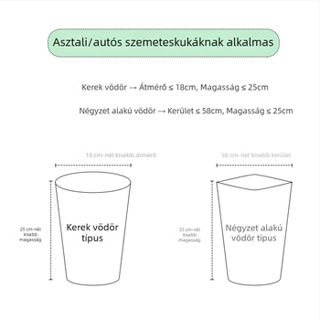 Mellény-stílusú vastított kutyaürülék-zacskók, fogantyúval, autóba való használatra, kis méret