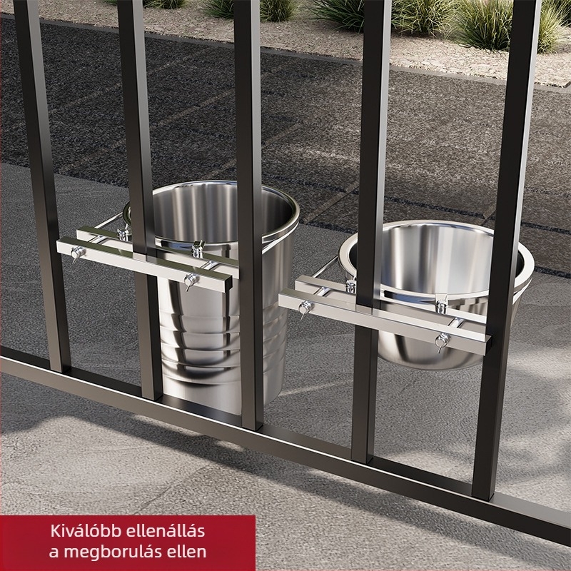 Függő rozsdamentes acél kutyatál anti-tip dizájn-nal, automatikus etetéssel – Yichen