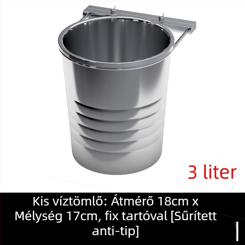 Függő rozsdamentes acél kutyatál anti-tip dizájn-nal, automatikus etetéssel – Yichen