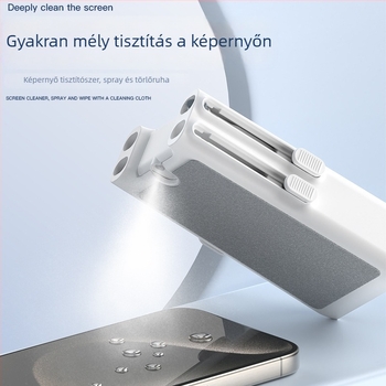 Elektronikai tisztító készlet, tíz az egyben — ABS, flanel és fém alkatrészek; tömeg 100 g; OEM gyártás; logónyomtatás elérhető.
