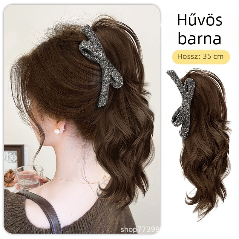 Diamond modellű paróka, ponytail stílus, haj magas hőmérsékletű huzalból, mechanikus feldolgozás, nők számára