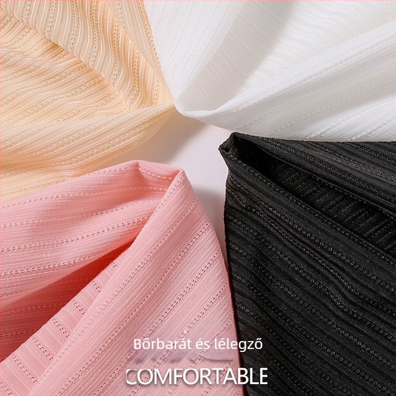 kismama biztonsági rövidnadrág ice silk anyagból, ultra vékony, magas derekú, laza szabás, has támasztás; poliészter 90–95%, spandex alatt 30%
