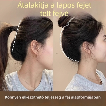 Farkaszerű lófarok-kiegészítő a koronán lévő volumenért, hőálló rostból, mechanikus kivitel, nem festhető vagy göndöríthető, nőknek