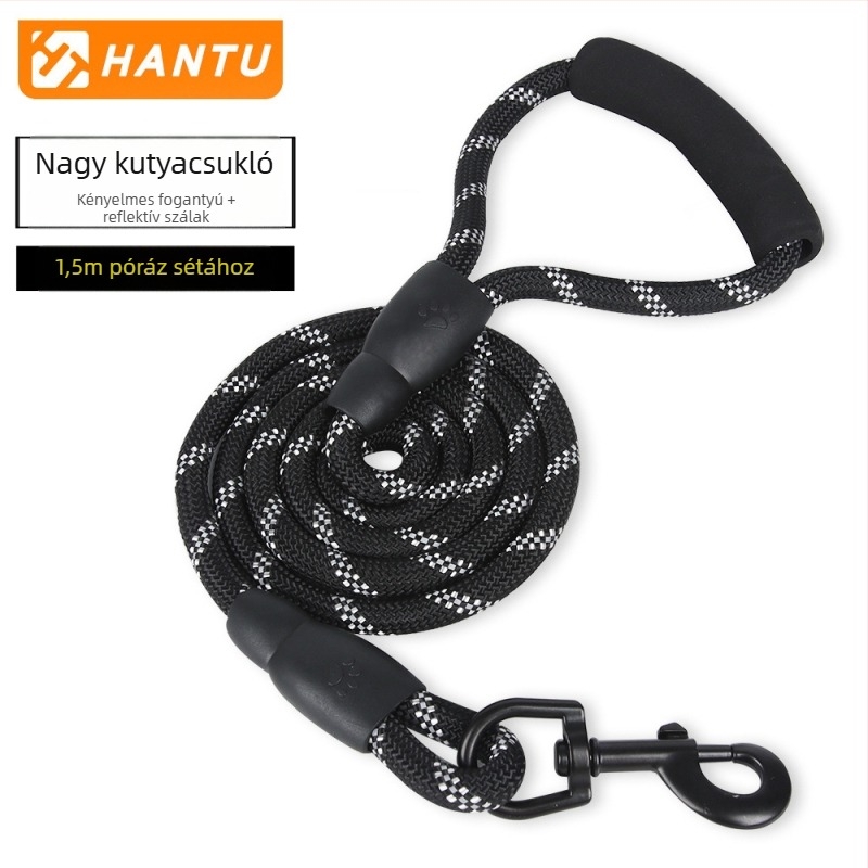 Saddle-stílusú kutya hám, mellkasi hevederrel (Duomao, poliészter, Eredet: Zhejiang, nem szorító kialakítás, széles webbing)