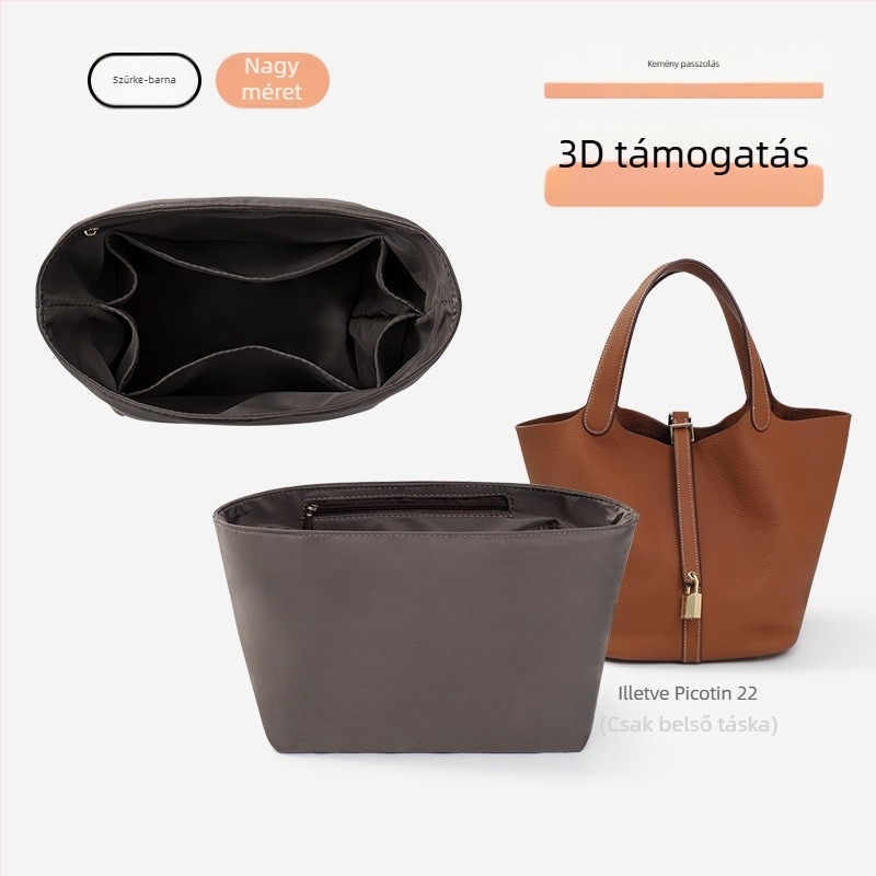 Belső szervezőtáska – kocka alakú, twill anyag, smink tároló
