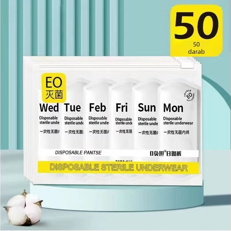 Egyszer használatos kismama fehérnemű, 100% pamut, szülés utáni, mosás nélkül, utazáshoz hordozható