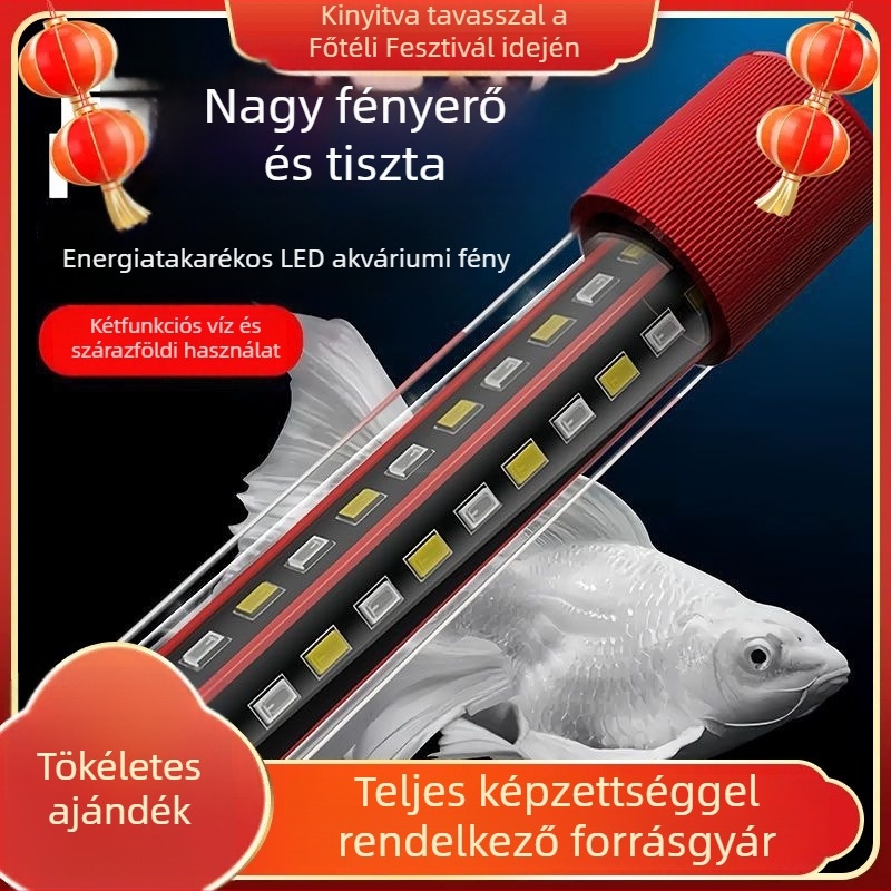 LED akvarisztikai világítás – víz alatti használatra, energiatakarékos, nagy fényerő, hangulatos világítás