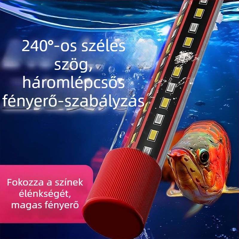 LED akvarisztikai világítás – víz alatti használatra, energiatakarékos, nagy fényerő, hangulatos világítás