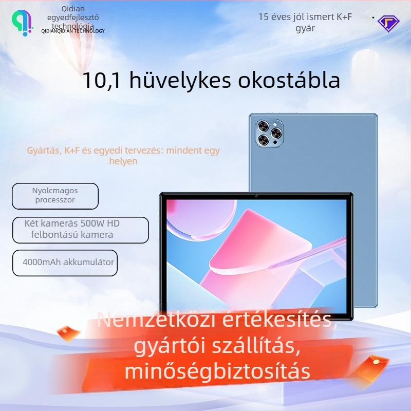 Android MTK nyolcmagos tablet, 32GB, 4G, IPS kijelző