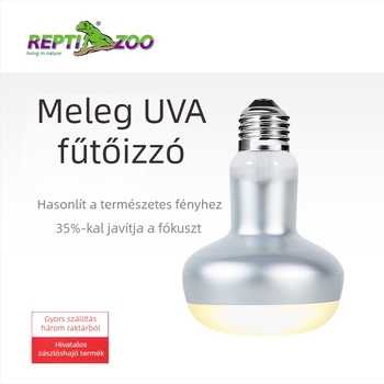 Reptizoo UVA melegítő lámpa hüllőknek – üveg, 50W, 0,5 kg, UVA fény