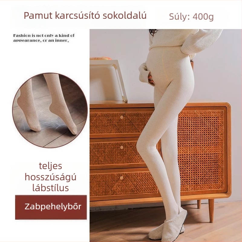 Kismama alapréteg leggings – vastag, meleg, magas derekú, hosszú lábszárú, viszkóz 80–90%