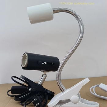 Hüllőkhöz klipszes fűtő lámpa, 100W, fém test, 300 g