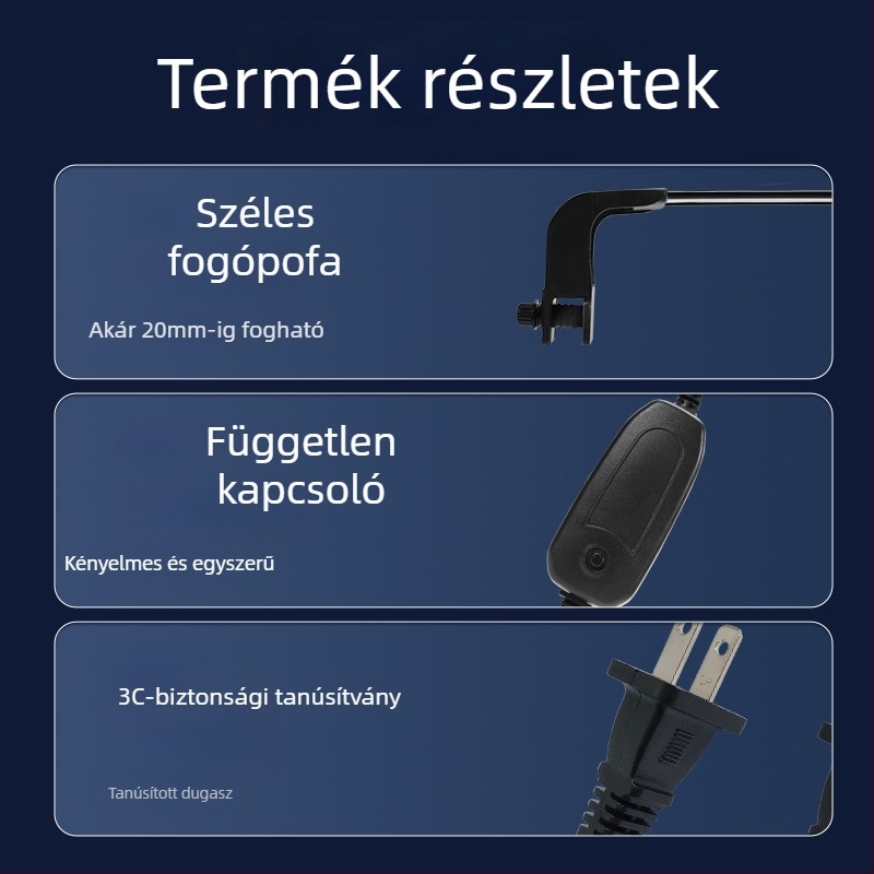 LED akváriumi csíptetős lámpa – vízálló, teljes spektrum Betta halak és vízi növények számára, test alumínium ötvözet