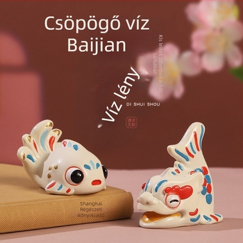 Kínai stílusú gyanta asztali dísz — Roogo/if márka, karton csomagolásban
