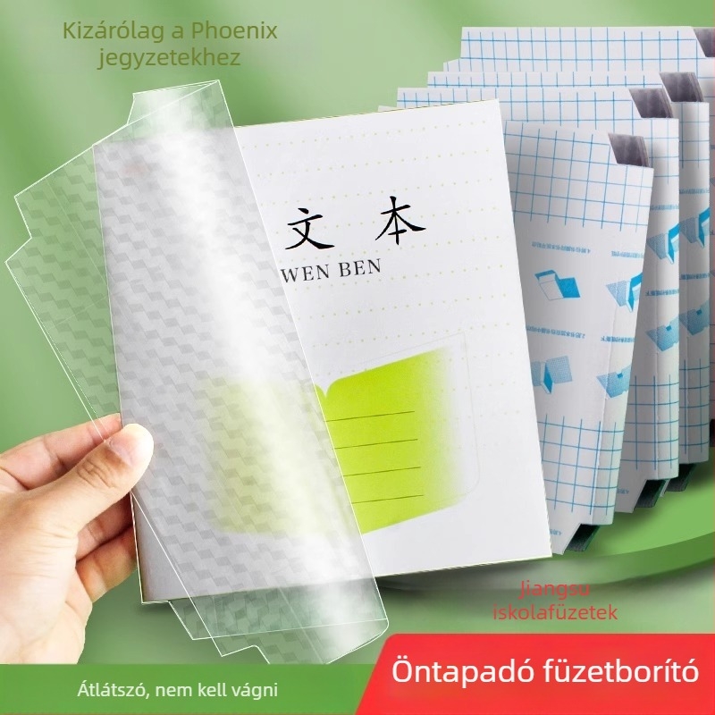 PP átlátszó öntapadós könyvborító általános iskolai füzetekhez, az 1-2 és a 3-6 osztályokhoz.