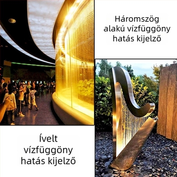 Vízfüggönyfúvóka - menetes kábel és szelep, rozsdamentes acélból, szökőkúthoz, Huankang