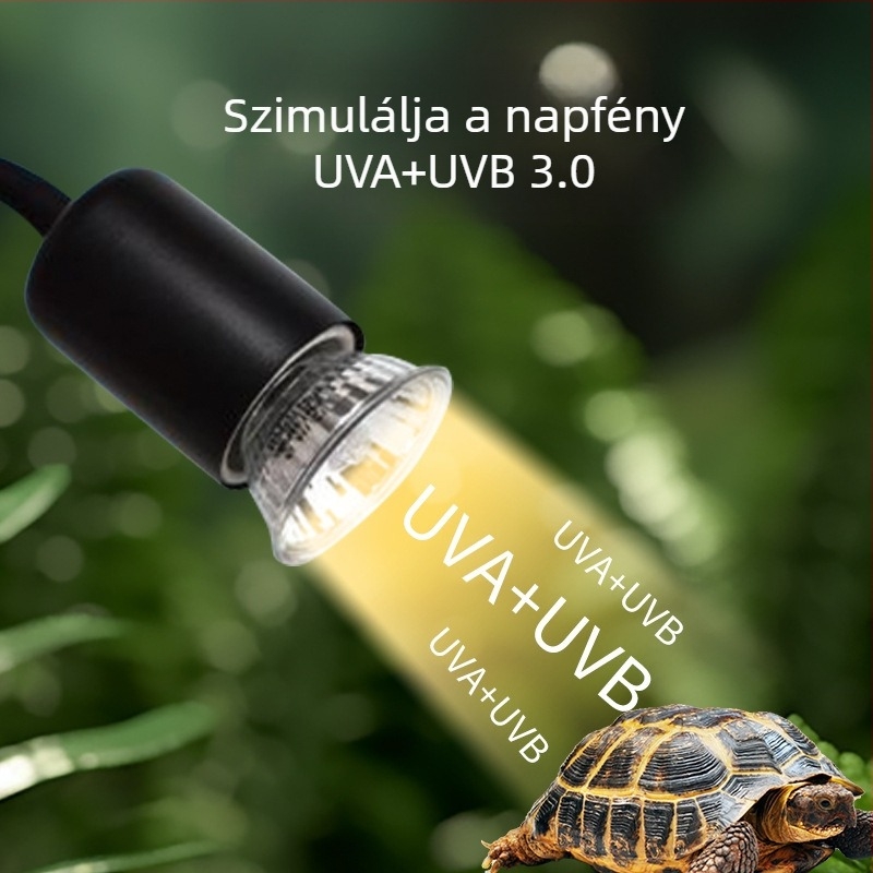 Lingling Teknőslámpa — Teljes spektrumú háttérvilágítás mászó háziállatok számára, 1 kg