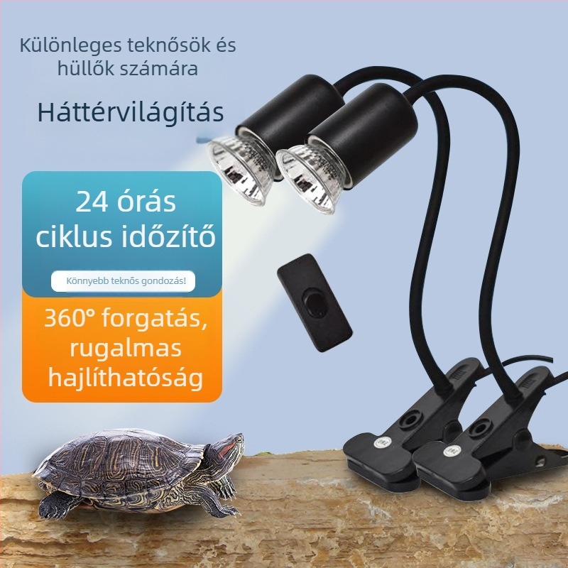 Lingling Teknőslámpa — Teljes spektrumú háttérvilágítás mászó háziállatok számára, 1 kg