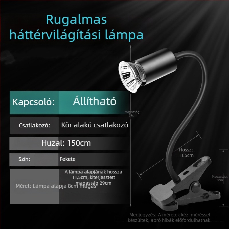 Lingling Teknőslámpa — Teljes spektrumú háttérvilágítás mászó háziállatok számára, 1 kg