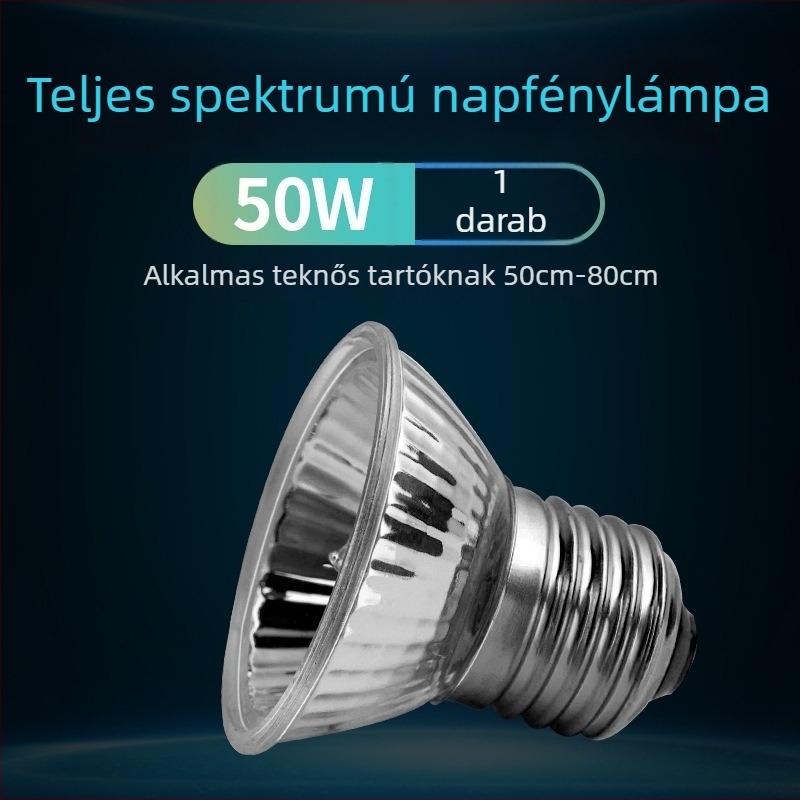 Lingling Teknőslámpa — Teljes spektrumú háttérvilágítás mászó háziállatok számára, 1 kg