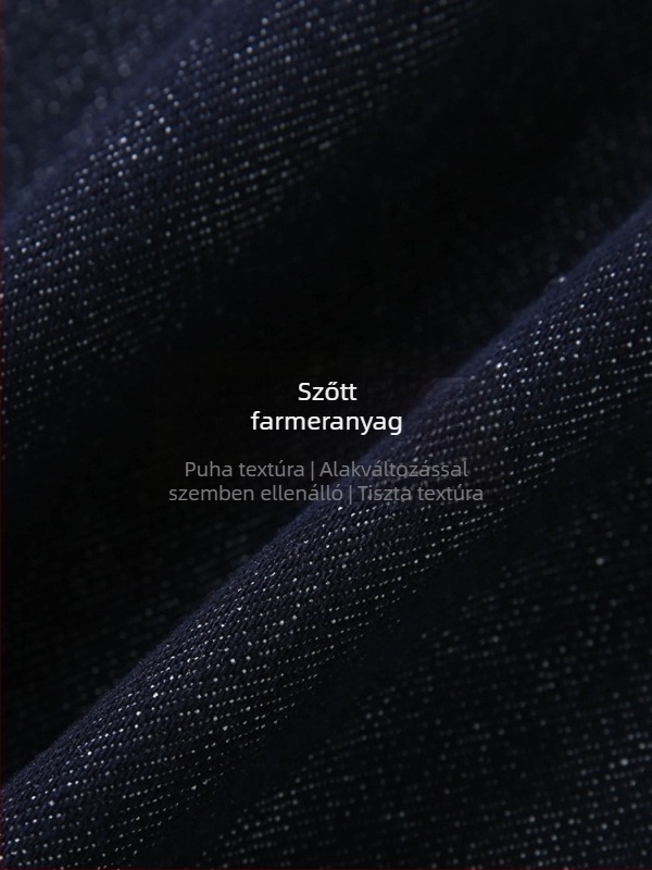 Vintage sötétkék farmer miniszoknya csipke díszítéssel, sokoldalú A-vonal, plusz méret, nyári modell 2024