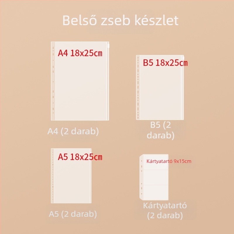 Lukai PVC-dokumentum-szervező – vízálló és porálló, fontos dokumentumokhoz: születési anyakönyvi kivonat, ingatlan-nyilvántartás, háztartási regiszter