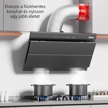 Mubin rozsdamentes acélból készült konyhai és fürdőszobai szellőzőcsatorna egyirányú visszacsapó szelep, modell 9130428002